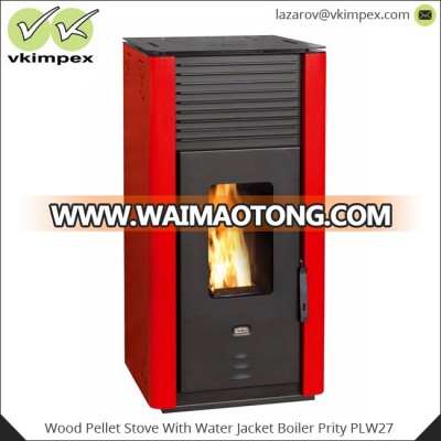 Wood Pellet Stove With Water Jacket Boiler Prity PLW27