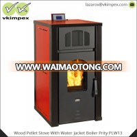 Wood Pellet Stove With Water Jacket Boiler Prity PLW13